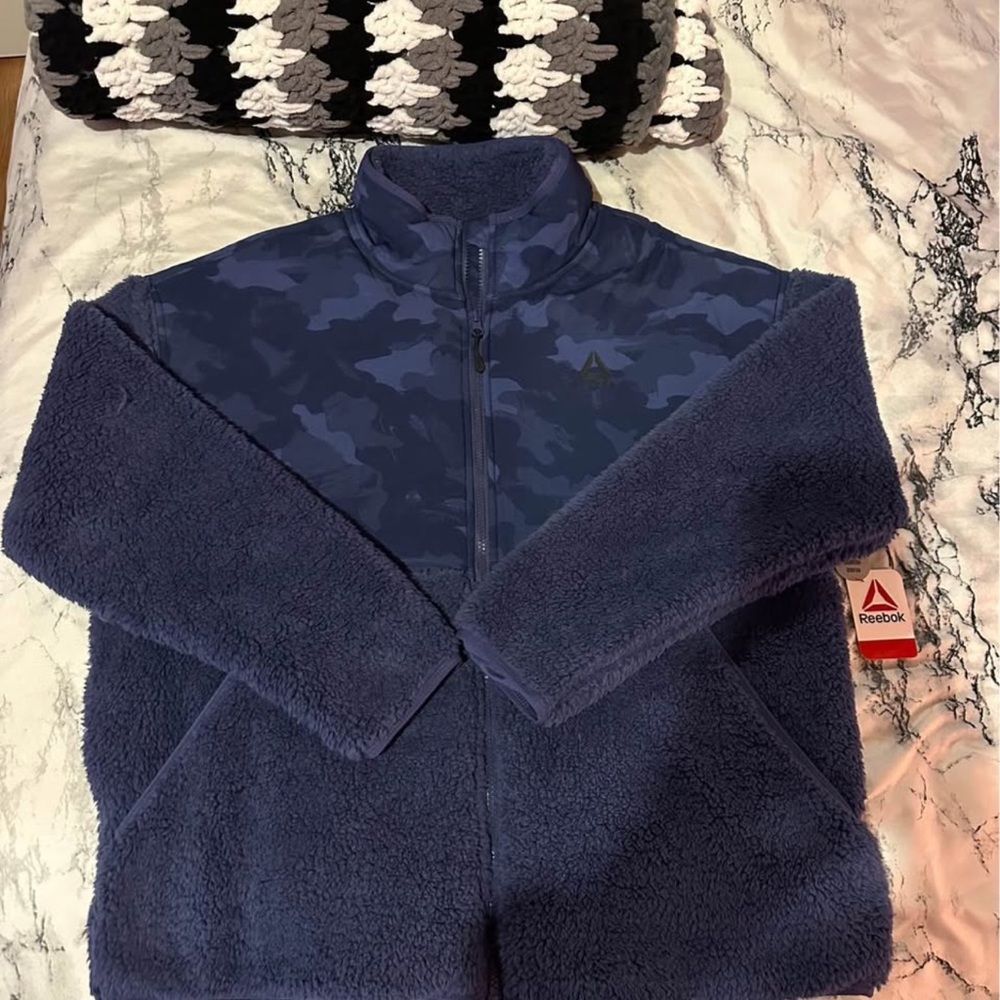 Reebok Navy Fleece Jacket